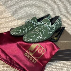 NWT Jo Ghost suede embroidered loafers sz 41